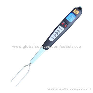 LCD Digital Pen-style C/F Unit Selectable Auto Power-off Food Kitchen Cooking Thermometer, 2 x AAA